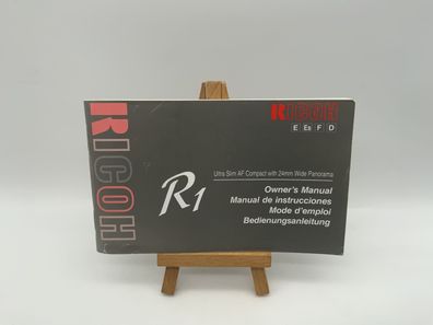 Ricoh R1 Gebrauchsanweisung Bedienungsanleitung Deutsch