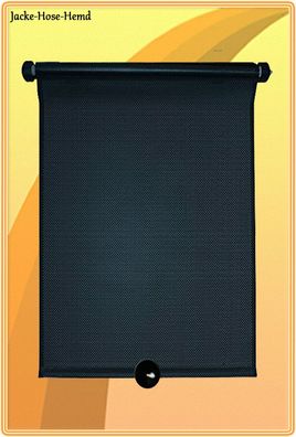 Auto Sonnenschutz Rollo Sonnenblende Schwarz universal 52x41x3,5cm (HxBxT) Hits4Kids