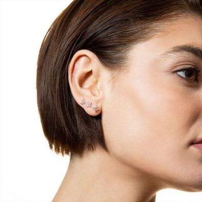 Ohrstecker - Gelbgold 375 - Stein Dreieck