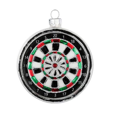 Christbaumschmuck Dartscheibe 8cm bunt