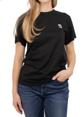 Damen T-Shirt Karl Lagerfeld Schwarz Gr XXL