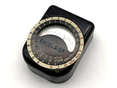 Excelsior schwarz Belichtungsmesser Lichtmesser light meter Lichtmeter