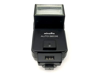 Minolta Auto 320X Blitzgerät Kamera Blitz Aufsteckblitz Flash Licht