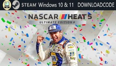 NEU PC Computer Spiel NASCAR Heat 5 Ultimate Edt für Windows 10 11 STEAM Code