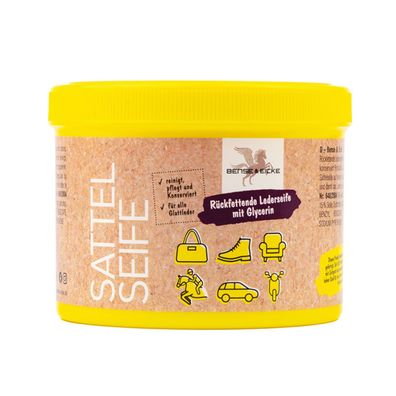 B & E Sattelseife mit Schwamm - 500 ml