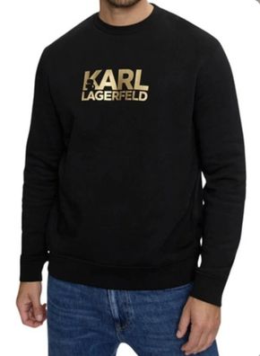 Herren Sweatshirt Karl Lagerfeld Schwarz Gr M