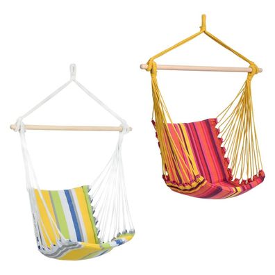 Amazonas Belize Hängesessel Hängestuhl gepolstert mit Querstab aus Holz 8 cm