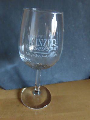 Weinglas Winzergenossenschaft Myschoß-Altenahr klar mit Druck 0,1L