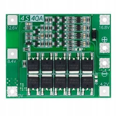 Rosfix BMS Modul 4S 40A – Li-Ion Balancer & Schutz | 60x45x3,5 mm