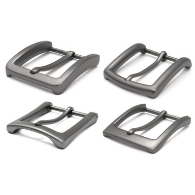 Gürtelschnalle anthrazit 40mm - Dornschließe, Buckle für Ledergürtel, Gürtel