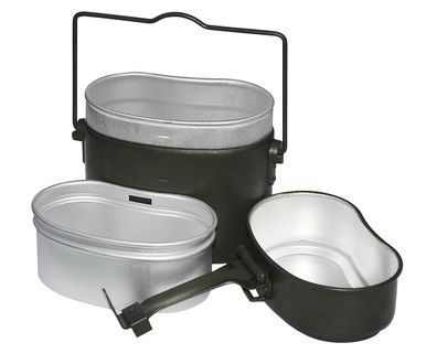 BW Original Essgeschirr Kochgeschirr Oliv 3-teilig NEU, nach TL