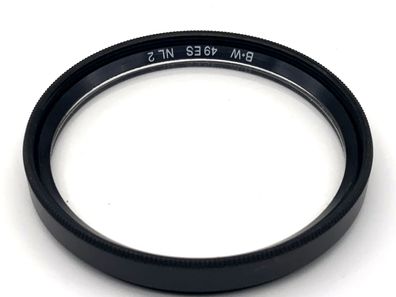 B+W Macrolinse 49mm Filter Close-Up lens NL2 Nahlinse Kreisförmig Filtergewinde