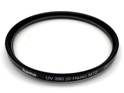 Hama UV-Filter 72mm Filter UV 390 80-Haze) M72 (IV) Filtergewinde