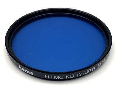 Hama Farbfilter 58mm Filter Blau HTMC KB 12 (80 B) (IV) Filtergewinde