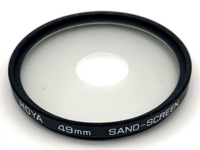 Hoya Sand Spot 49mm Filter Sand Screen Milchglas Kreisförmig Filtergewinde
