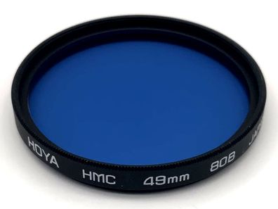 Hoya Farbfilter 49mm Filter Blau 80B Kreisförmig Filtergewinde