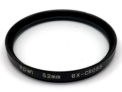 Rowi Gitterfilter 52mm Filter 6x-Cross Filtergewinde