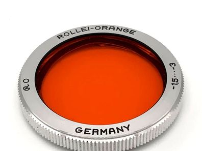 Rollei Farbfilter Bajonett R0 Filter Orange -1,5 … -3 für Rollei 16 Kreisförmig