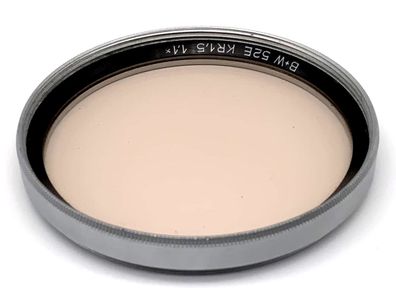 B+W Skylight 52mm Filter 52E KR1,5 1,1x Korrekturfilter Filtergewinde chrom