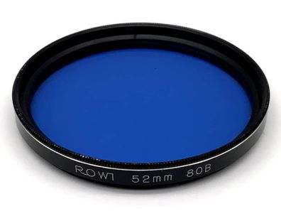 Rowi Farbfilter 52mm Filter Blau 80B Filtergewinde