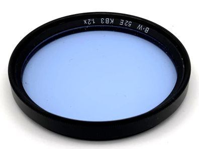 B+W Farbfilter 52mm Filter Hellblau 52E KB3 1,2x Filtergewinde