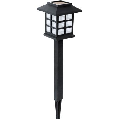 Solar-Leuchte, Kunststoff, schwarz, LED