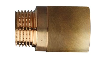 5 Stück Hahnverlängerung aus Rotguss DN15 R1/2 x 30 mm