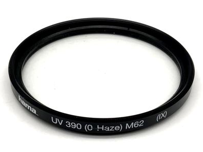 Hama UV 390 (0-Haze) (IX) Filter 62mm Kreisförmig Filtergewinde M62