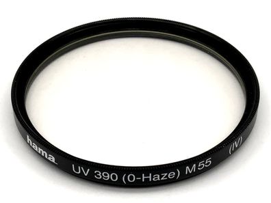 Hama UV 390 (0-Haze) (VI) Filter 55mm Kreisförmig Filtergewinde M55