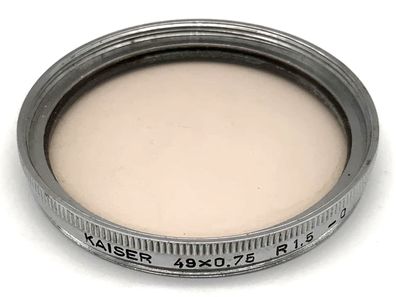 Kaiser Skylight 49x0,75 R1.5 - 0 silber Filter 49mm Filtergewinde M49