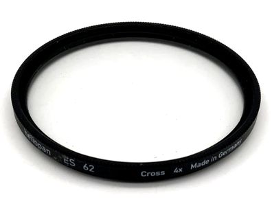 heliopan Kreuzfilter ES62 Cross 4x Gitterfilter Filter 62mm Filtergewinde M62