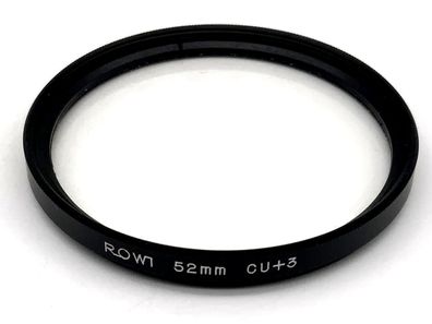 Rowi Close-Up CU+3 Nahlinse Filter 52mm Kreisförmig Filtergewinde M52