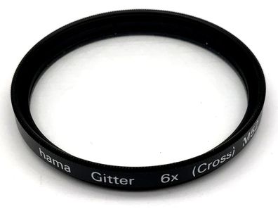 Hama Kreuzfilter Gitter 6x (Cross) (XXII) Filter 52mm Filtergewinde M52
