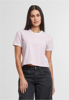 Urban Classics Damen Ladies Contrast Retro T-Shirt TB7492