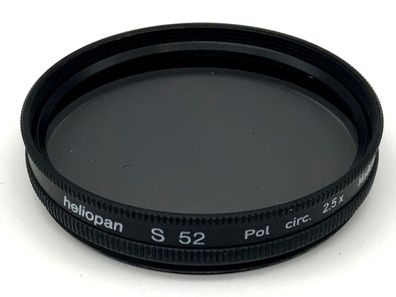 Heliopan Polfilter S 52 Pol. Circ. 2,5x Filter 52mm Kreisförmig M52