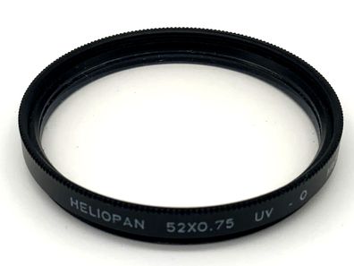 Heliopan Uv Filter 52x0,75 UV -0 Filter 52mm Kreisförmig Filtergewinde M52