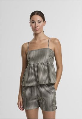 Urban Classics Damen Ladies Striped Cotton Cami Top TB7531