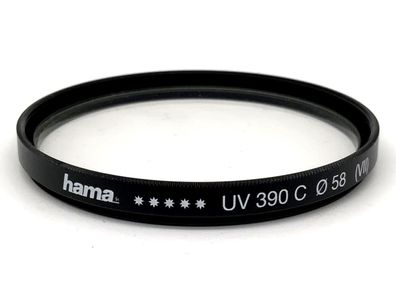 Hama UV-Filter UV 390C (VII) Filter 58mm Kreisförmig Filtergewinde M58