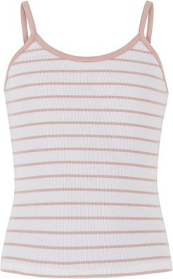 Urban Classics Mädchen Girls Striped Rib Basic Top UCK7457