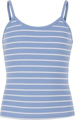 Urban Classics Mädchen Girls Striped Rib Basic Top UCK7457
