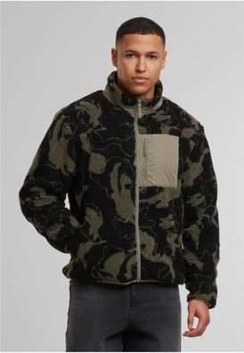 Urban Classics Pattern Teddy Trackjacket TB8025