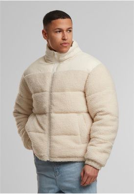 Urban Classics Steppjacke Fabric Mix Teddy Puffer Jacket TB7940
