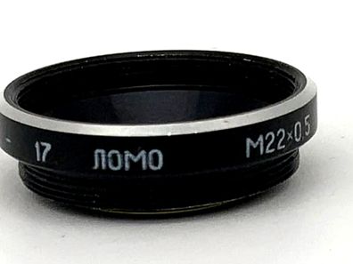 Lomo Farbfilter XC-17 M22x0,5 Gelb Yellow Filter 22mm Kreisförmig M22