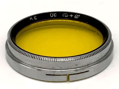 B+W Farbfilter 3x Gelb Yellow Colorfilter Steckfilter Slip On Filter 30mm M30