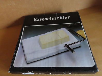 Käseschneider mit Marmorplatte + 2 Ersatzschneidedraht schwer