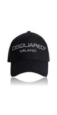 Dsquared2 Milano Logodruck Baseball Cap Schwarz Herren