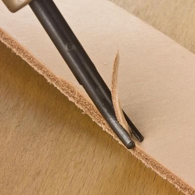 Kantenhobel / Kantenzieher abgerundet - Abrunden und Entschärfen von Lederkanten