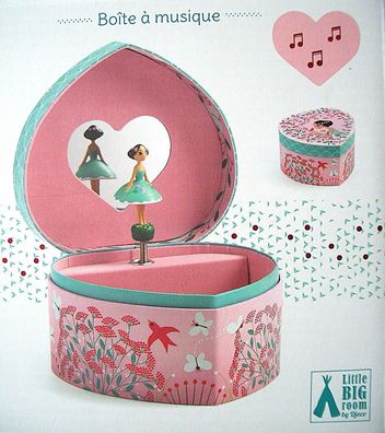 Djeco Aufbewahrung Schmuckkästchen Musikdos Spieldose Frühling Kleine Tänzerin