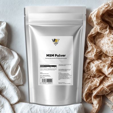KBruLifeboost MSM Pulver 500g - Reines 100% Methylsulfonylmethan | Hochreines Schwefe