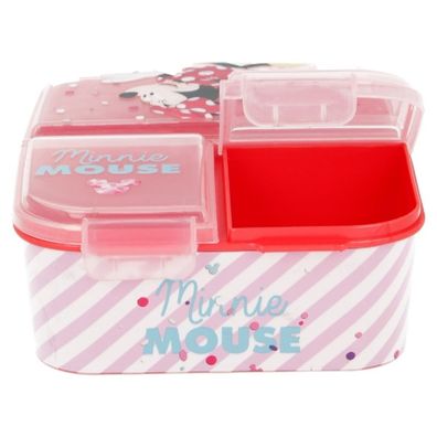 Disney Minnie Mouse Kinder Brotdose – Lunchbox mit 3 Fächern & tollem Design